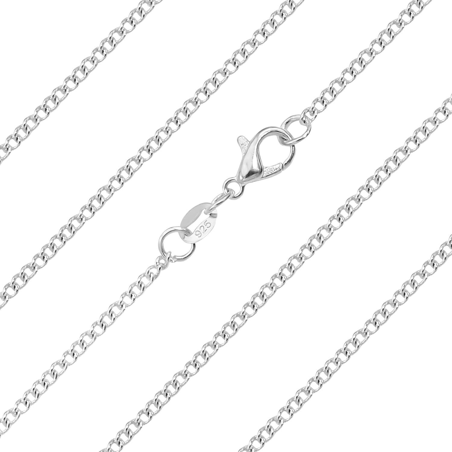 Delicate S925 Silver 16″ 18″ 20″ 22” 24″ 26” 28″ 30″ Inch 2.0Mm Thick Snake/Bo