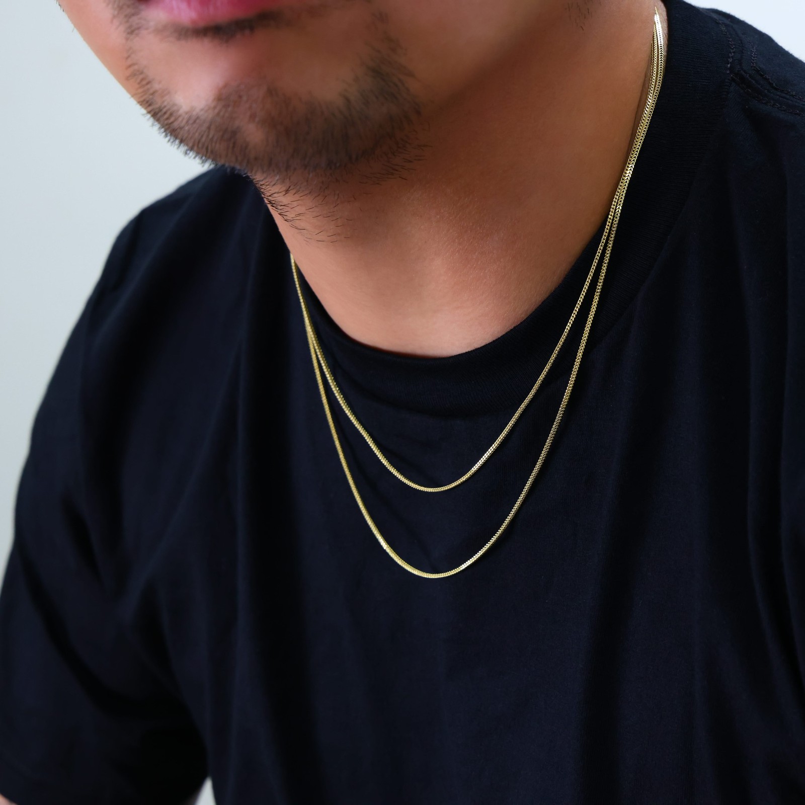 14K Yellow Gold 1.5mm-5mm Franco Square Box Chain Necklace Mens Womens 16″- 30″