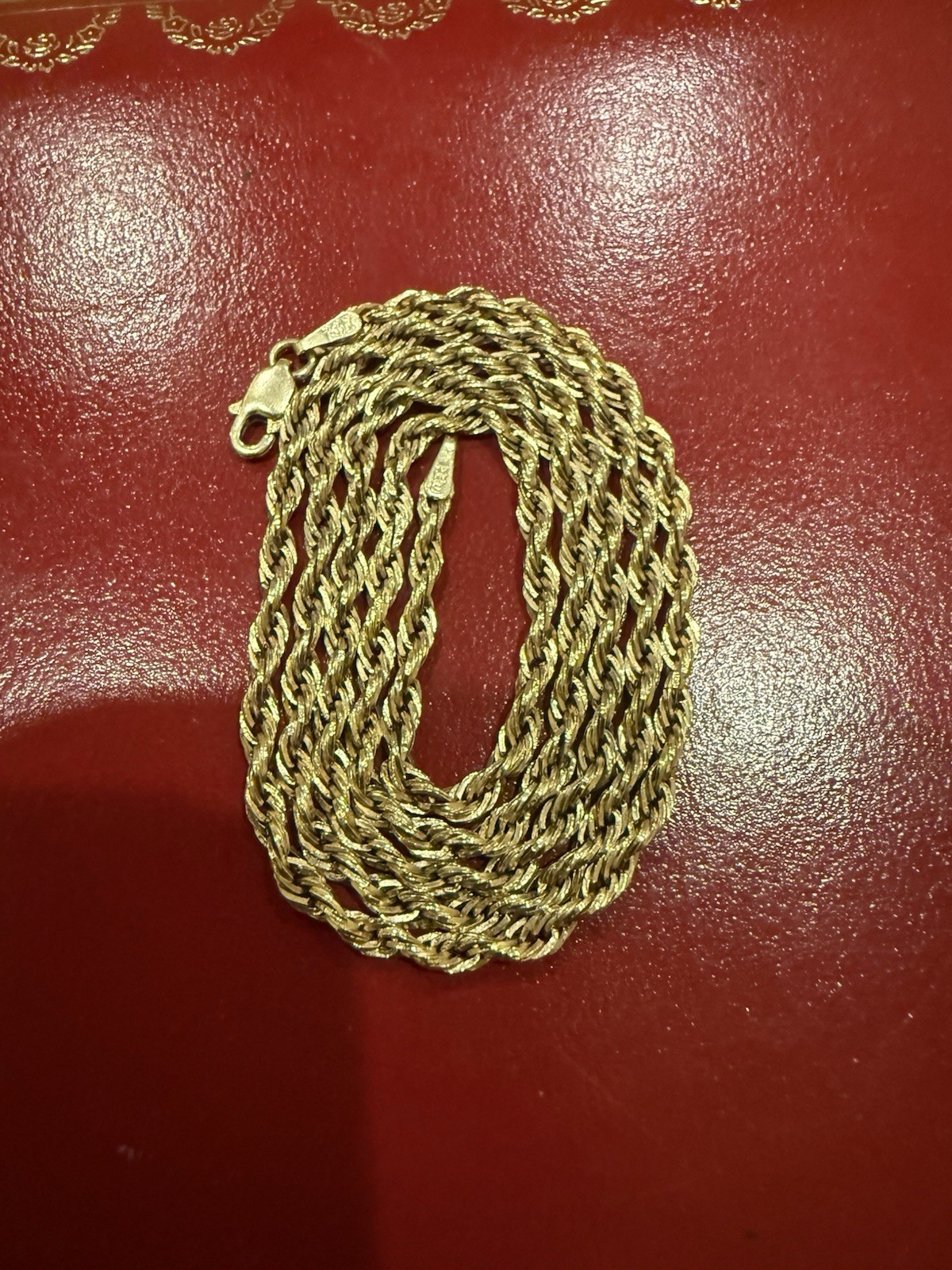 14k yellow gold chain Peruvian style 2.7 grams 20inches