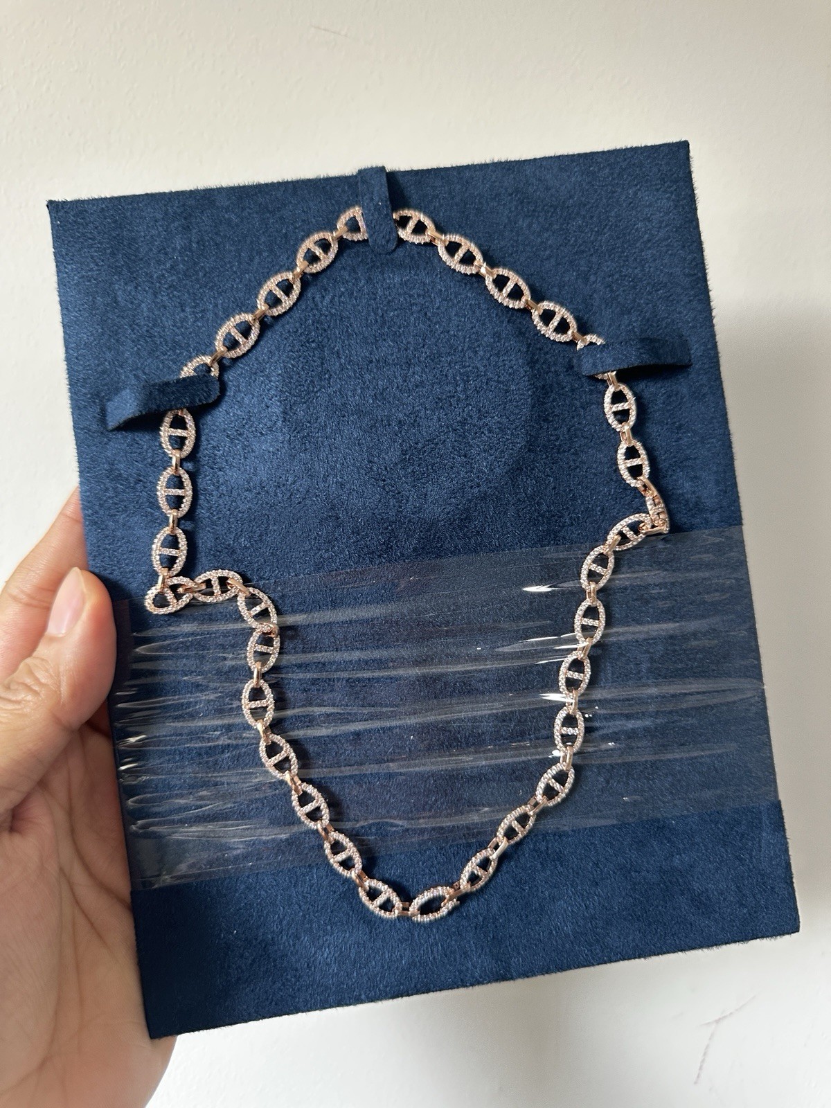 YACHT CLUBMaille Marine Chain Necklace18k Rose Gold Plated