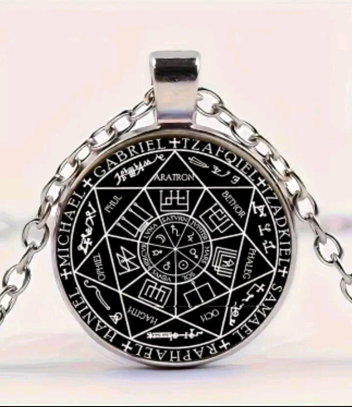 Cadena Acero Inoxidable Medalla Amuleto Protector Con Los Site Arcángeles