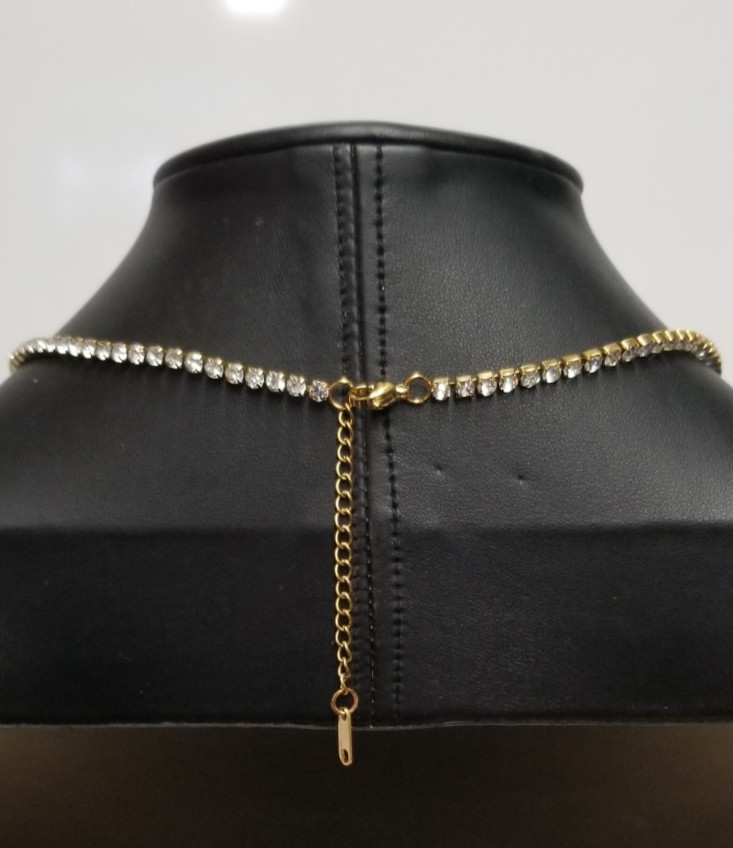 Louise Carter 18K Gold Plated Monaco Tennis Necklace 16″ + 2″