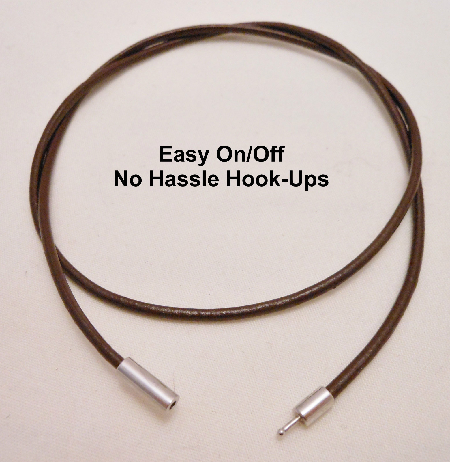 Leather Necklace Cord Surfer Choker 2mm with Bayonet Clasp – Made in USA -Unisex