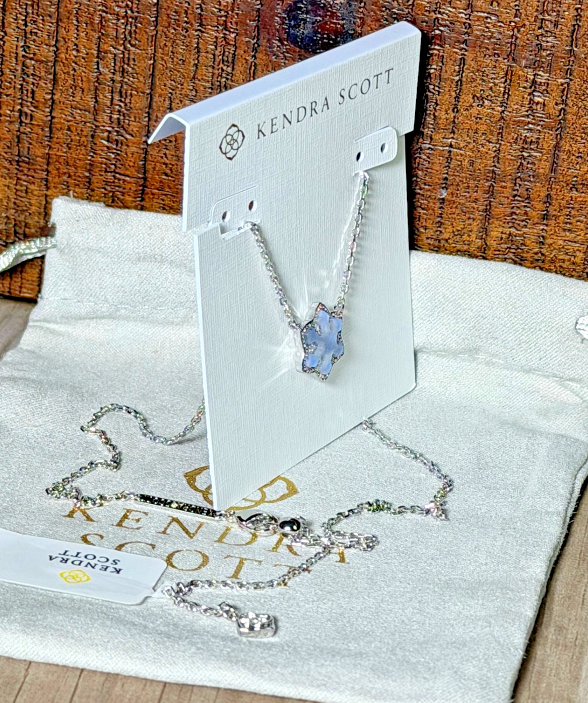 NEW ~ Kendra Scott Snowflake Silver Pendant Necklace, NWT