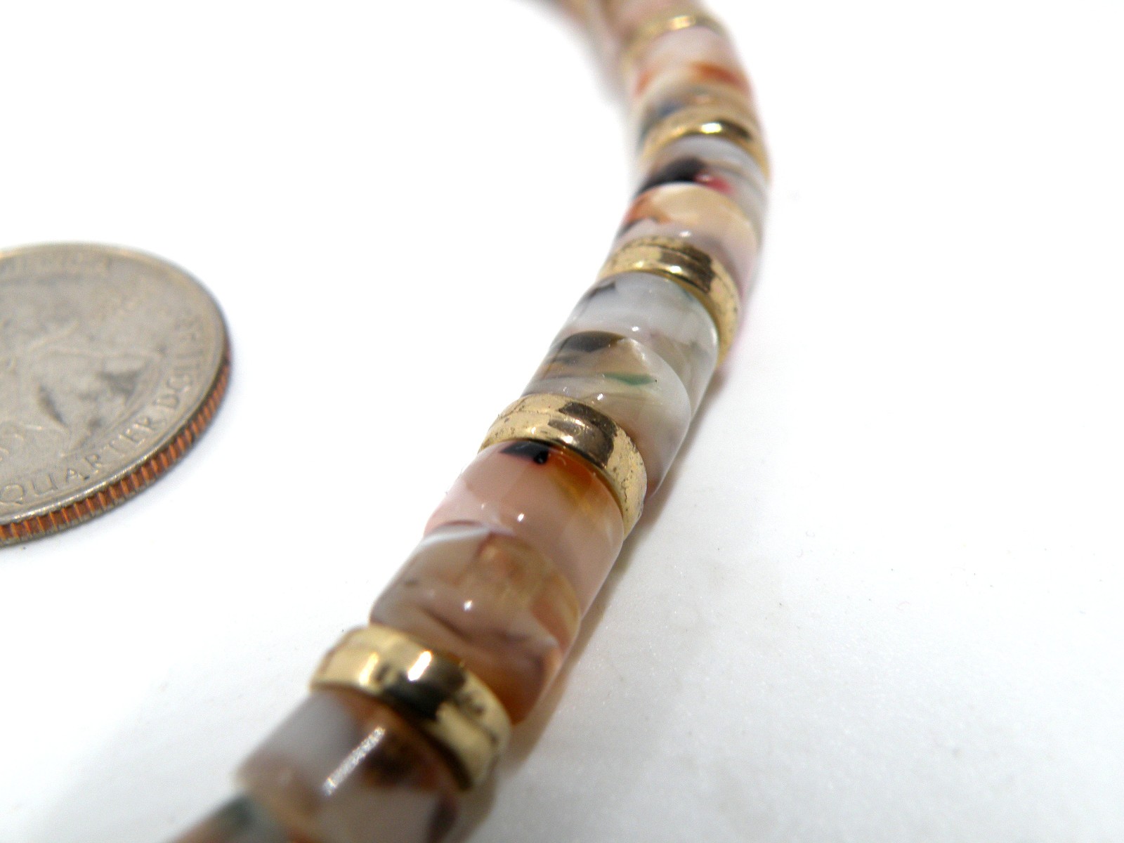 Loft Signed Multicolor Acrylic Resin Chain Jewelry Lariat 28″ Women Necklace
