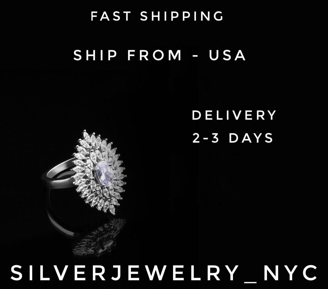 Natural White Howlite – United States & White Topaz 925 Silver Pendant 2.15″ P6