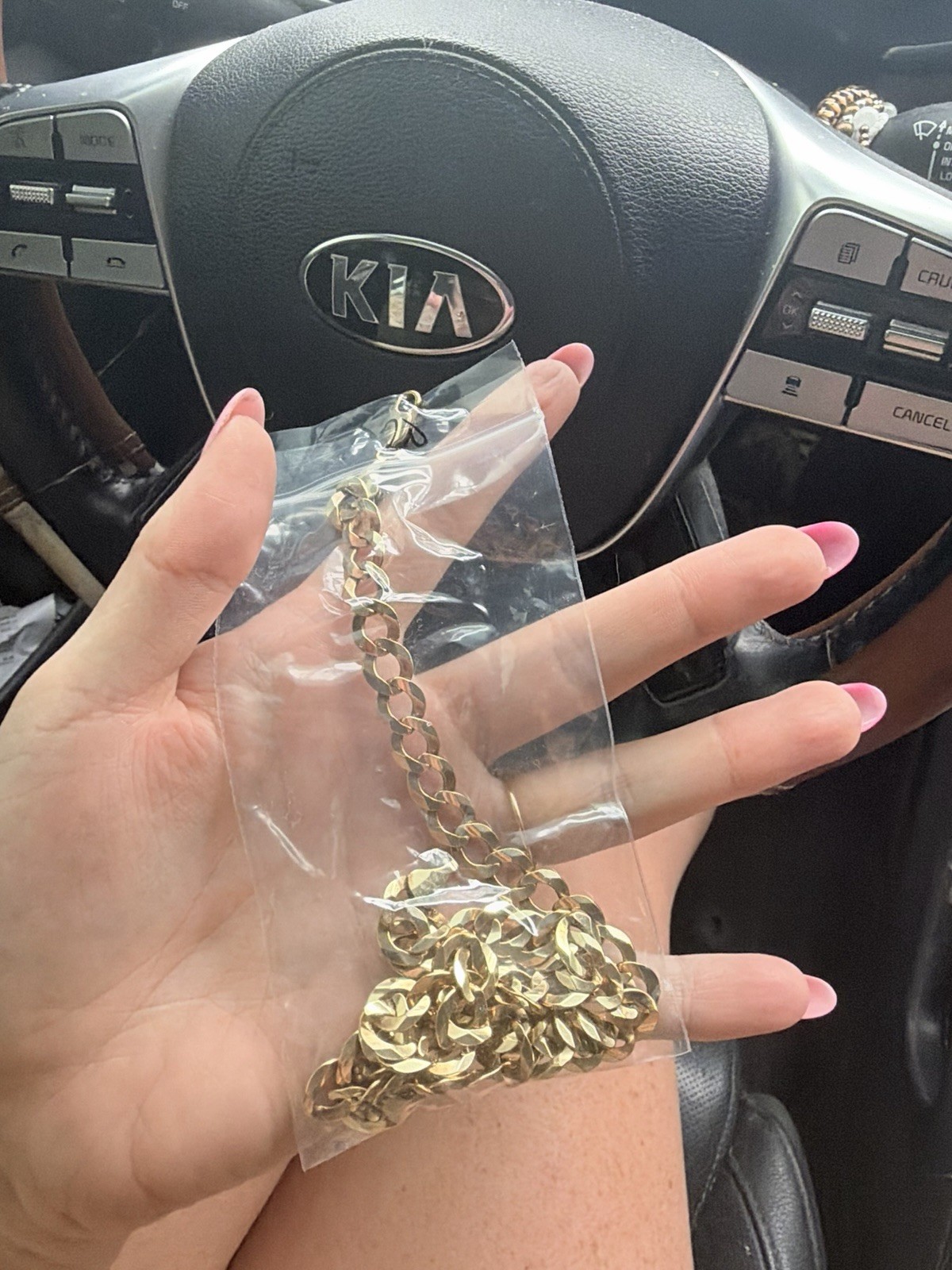 24” 10k gold curb chain 9.5 mm 50 grams