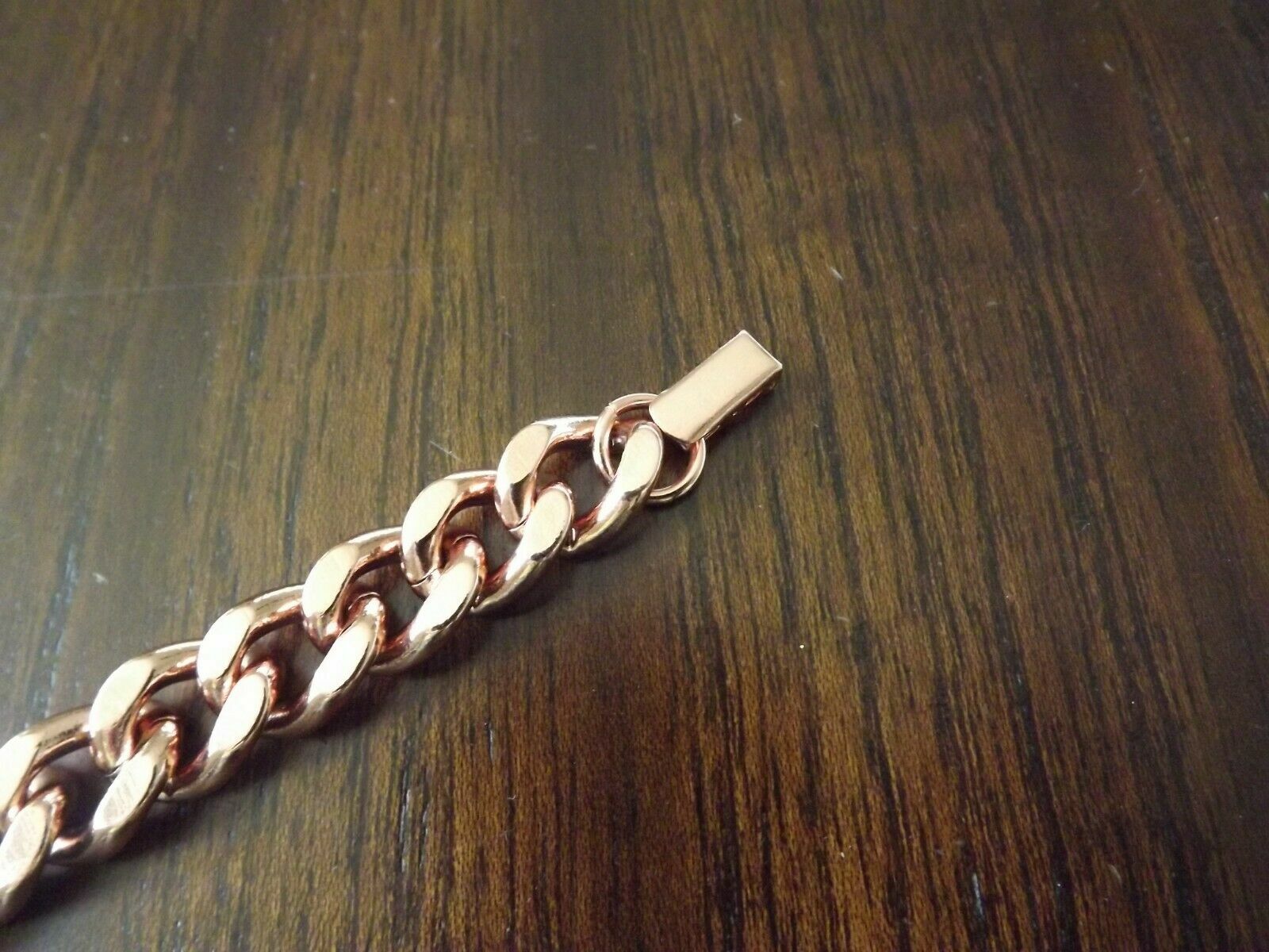 Pure Solid Copper Cuban Chain Necklace Curb Link Rider Arthritis Necklace