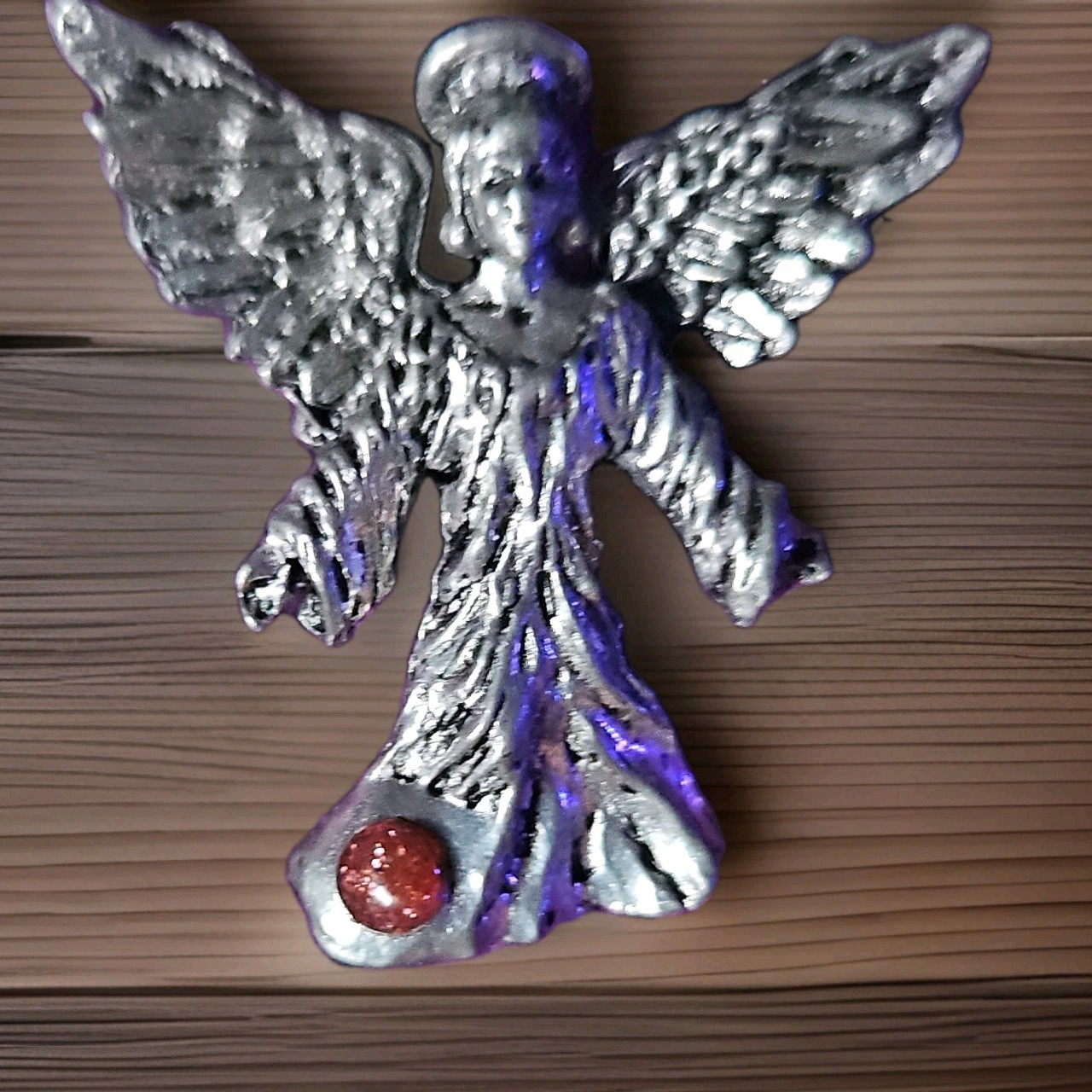 Lot of 3 Silver Tone Metal Angel & Fairy Asymmetrical Charm Pendant Lot