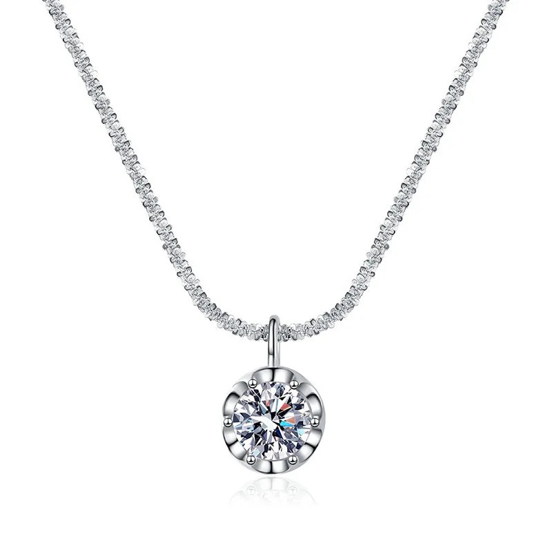 Andara Luxury 925 Sterling Silver AAAAA Fashion CZ Pendant Necklace
