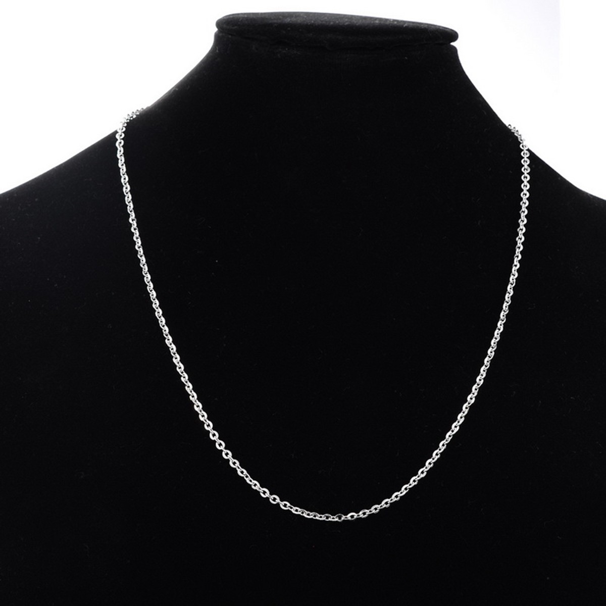 1 Stainless Steel 27 4/8(70cm) Inch 2.5 mm link cable Chain Necklace
