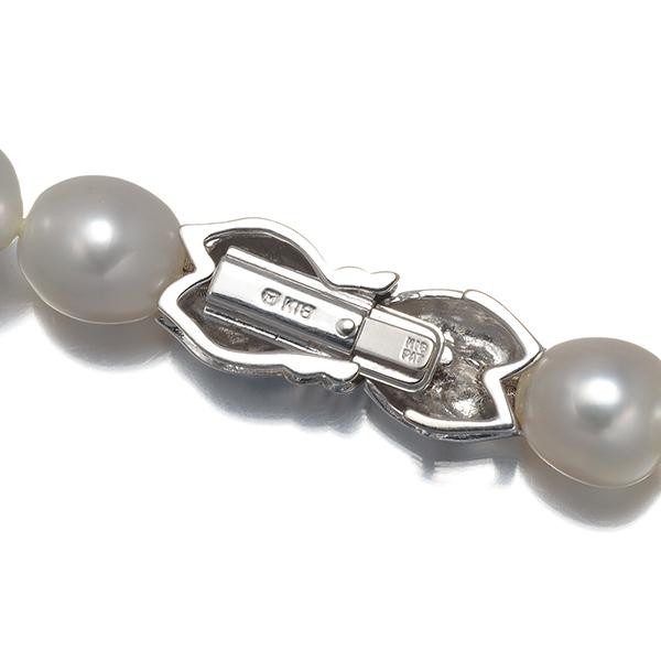 Mikimoto Necklace, Black with Golden Pearls, 8.0-12.0mm, K18WG FROM JAPAN