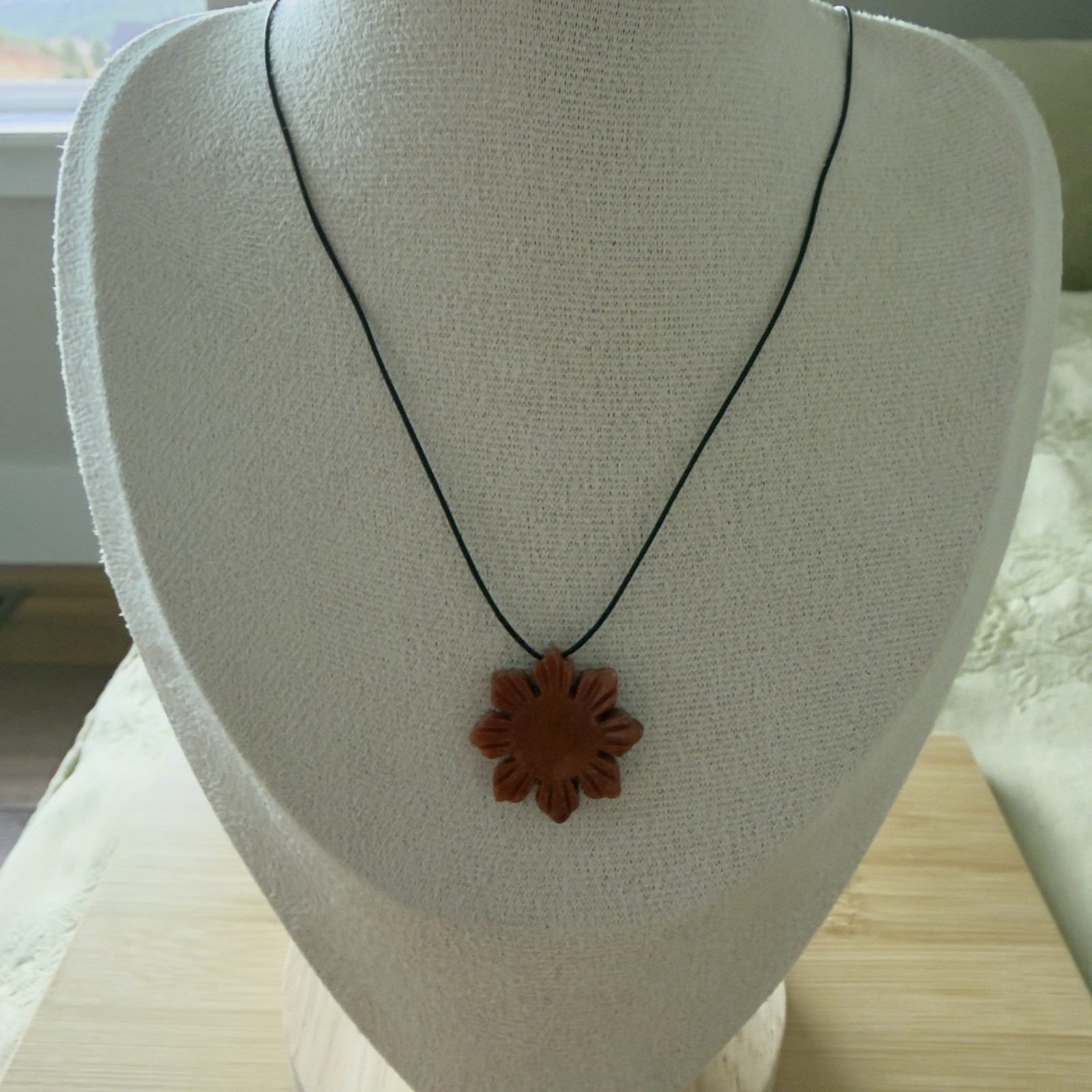 Burma Jade Sunflower Snowflake Philippine Sun Pendant