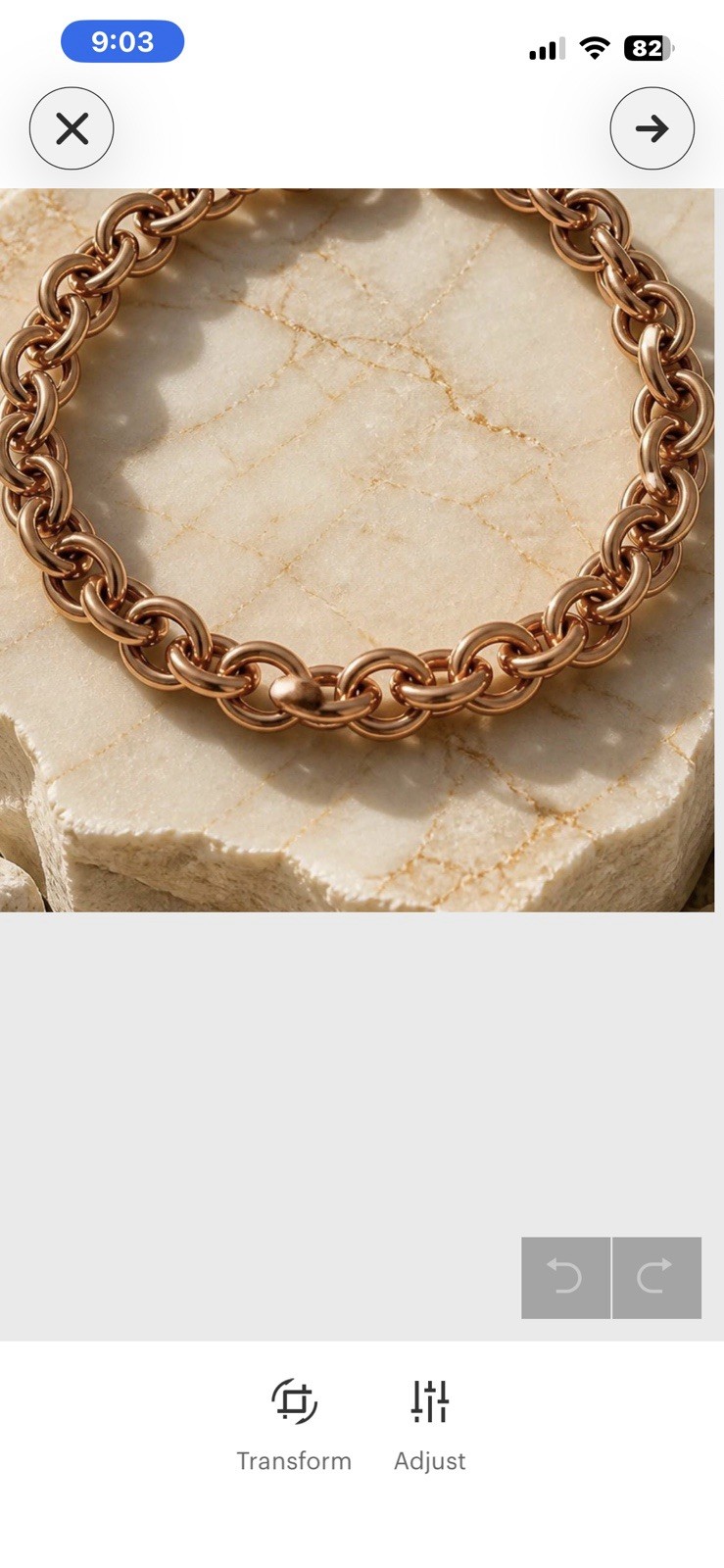 Solid Copper Chain CN557G – 3/8 of an inch wide. Available in 18 to 30 inches.