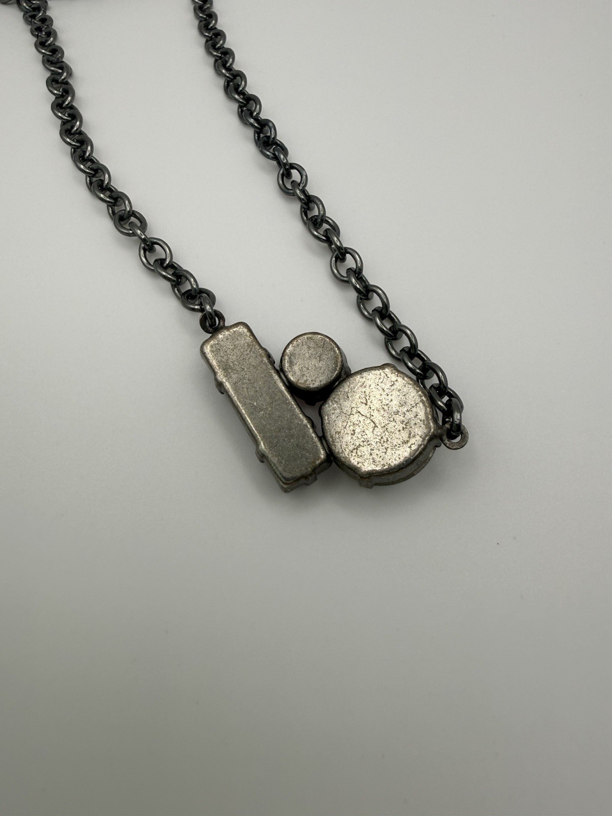 Sabika three-stone Cluster crystal accent necklace Winter 2014 (W14) Collection