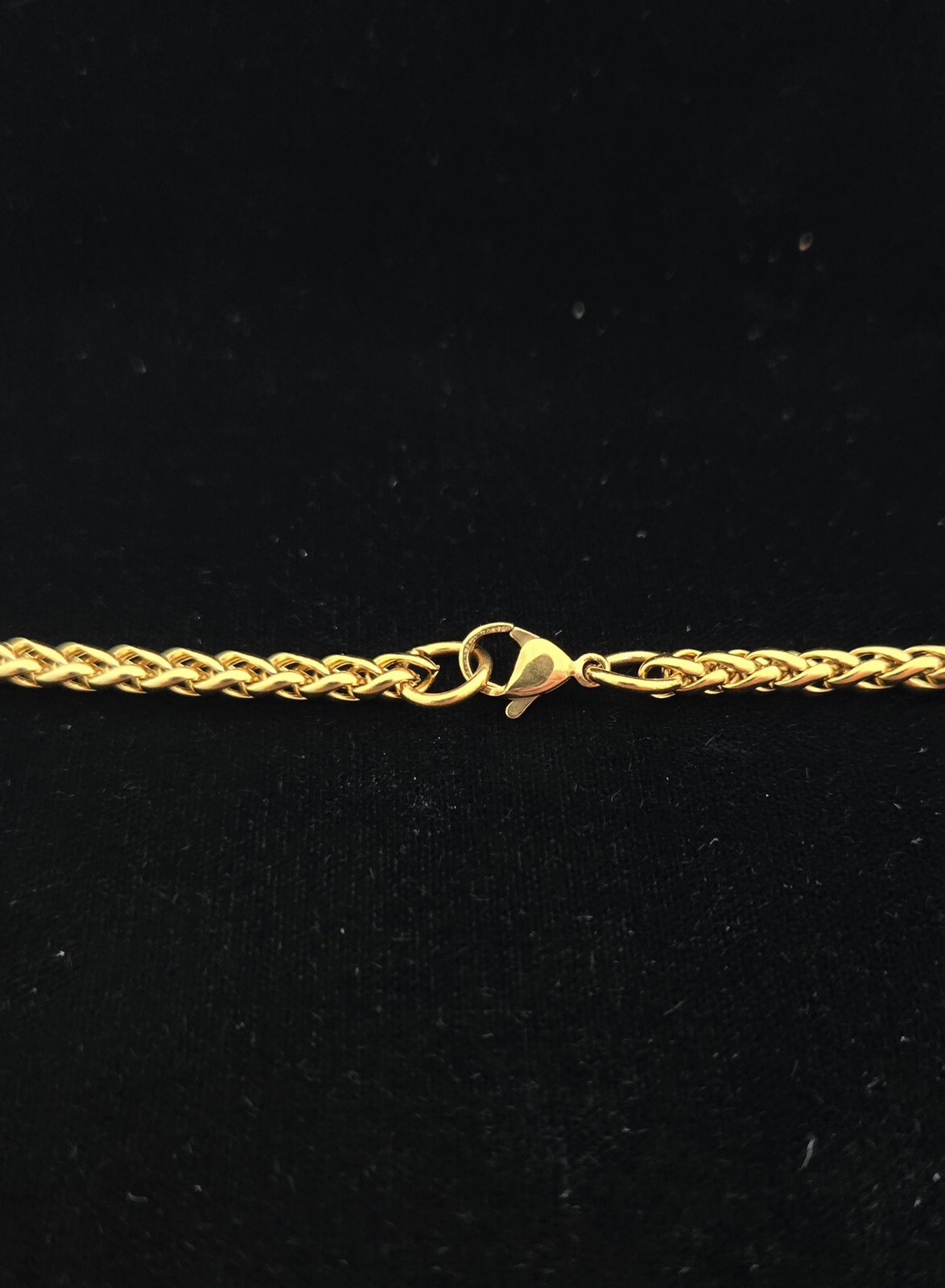 Franco Round Link Chain Gold tone Necklace 24″ with Lobster Clasp