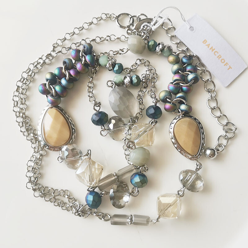 New 38″ Beads Single Strand Necklace Gift Fashion Women Party Holiday Jewelry