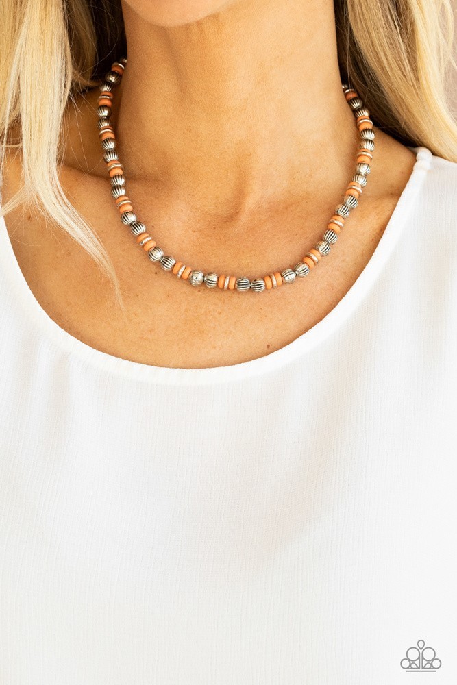 Zen You Least Expect It Orange Necklace