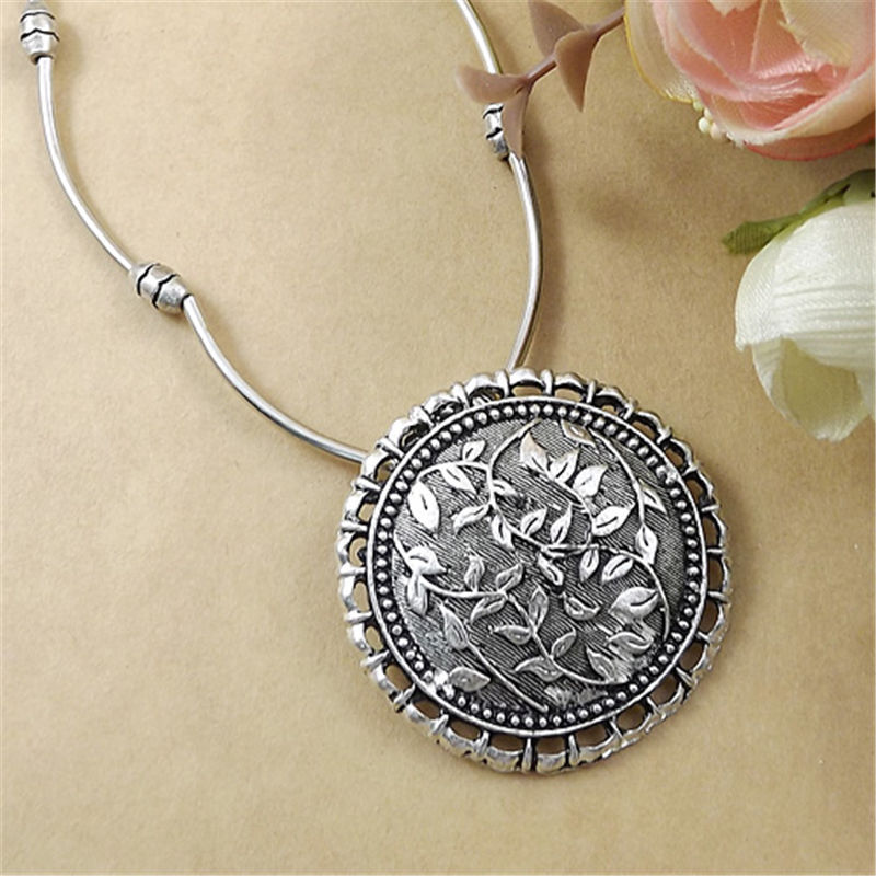 9 style Vintage Women’s Tibetan Silver Turquoise Beads String Pendant Necklace