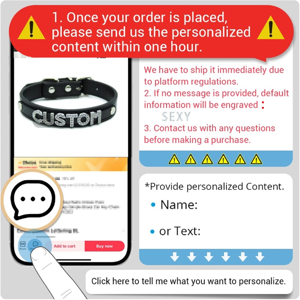 Collar Custom Pu Leather Chocker Punk DIY Necklace Heart LOCK BDSM Gift Choker