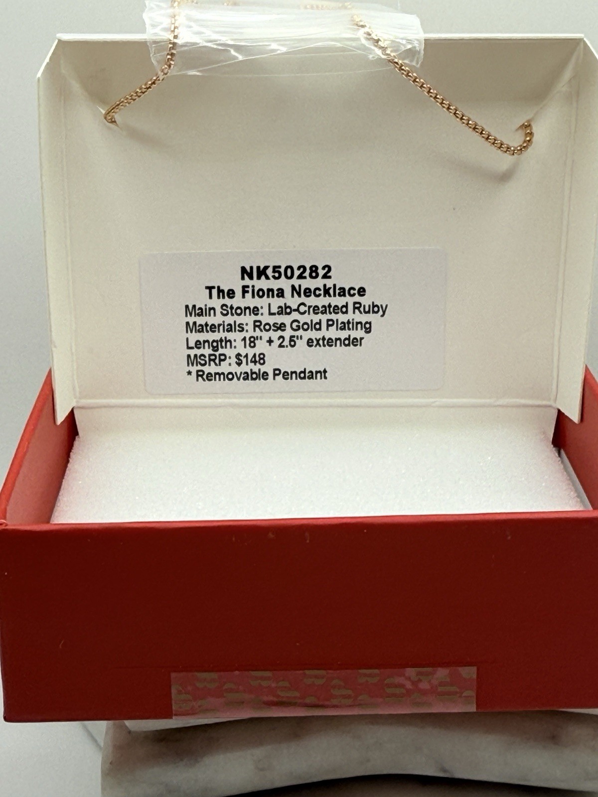 Bomb Party “The Fiona Necklace” On Rose Gold