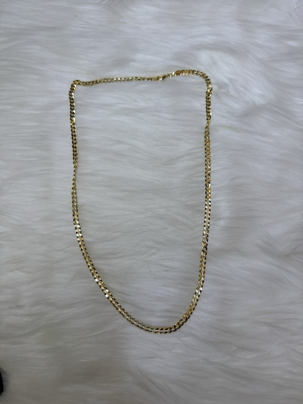 Miami Cuban Curb Link Chain Necklace 14K Gold Filled, 21.5inch, 4mm,LobsterClasp