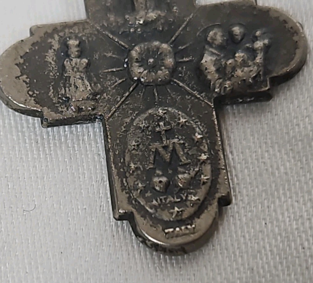 Catholic Medals 16x Lot Pendants Crosses Religious Saints Luke Joseph St Anthony