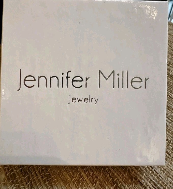 Jennifer Miller Yellow Gold Plated Pave Heart Medallion Necklace Paperclip Chain