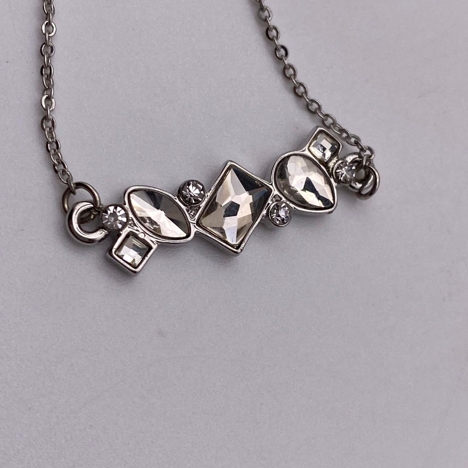 3pcs Bracelet Gold Silver Interlocking Circles Chain Rhinestone Elegant Bracelet
