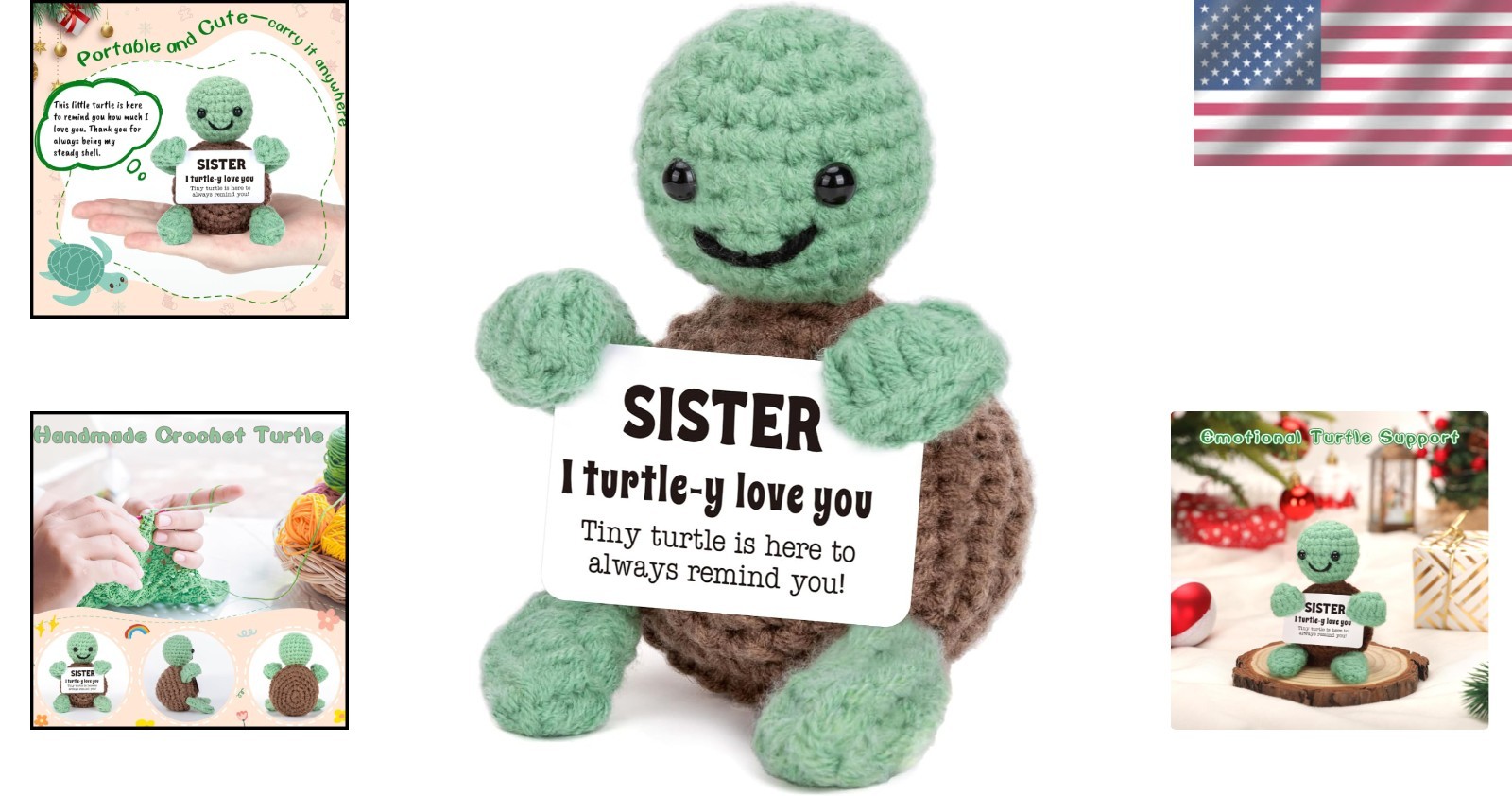 Cute Emotional Mini Turtle – Heartwarming Gift for Sisters & Special Occasions