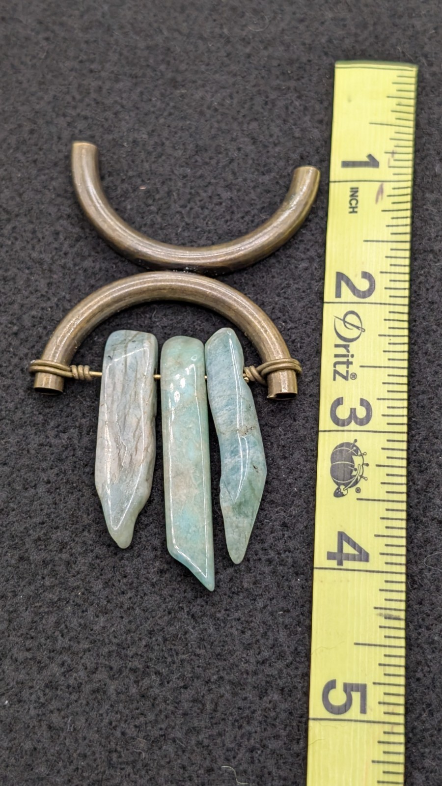 Fashion Statement Gemstone Brass Unique Pendant