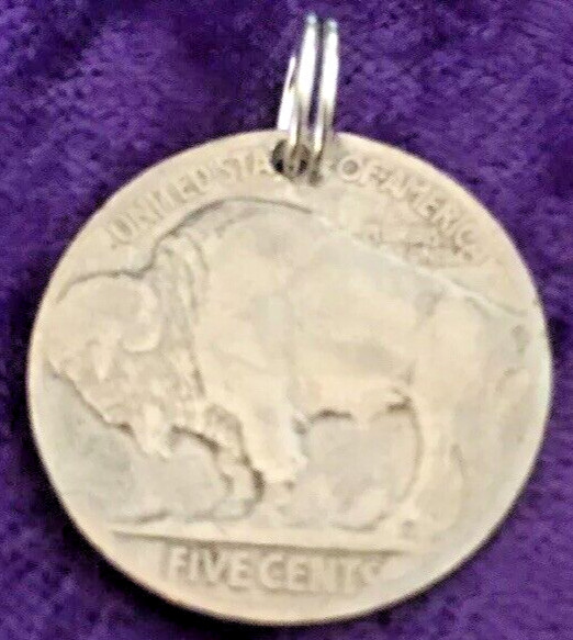 Buffalo Indian Head Nickel Coin Jewelry Pendant Charm-Vintage Antique