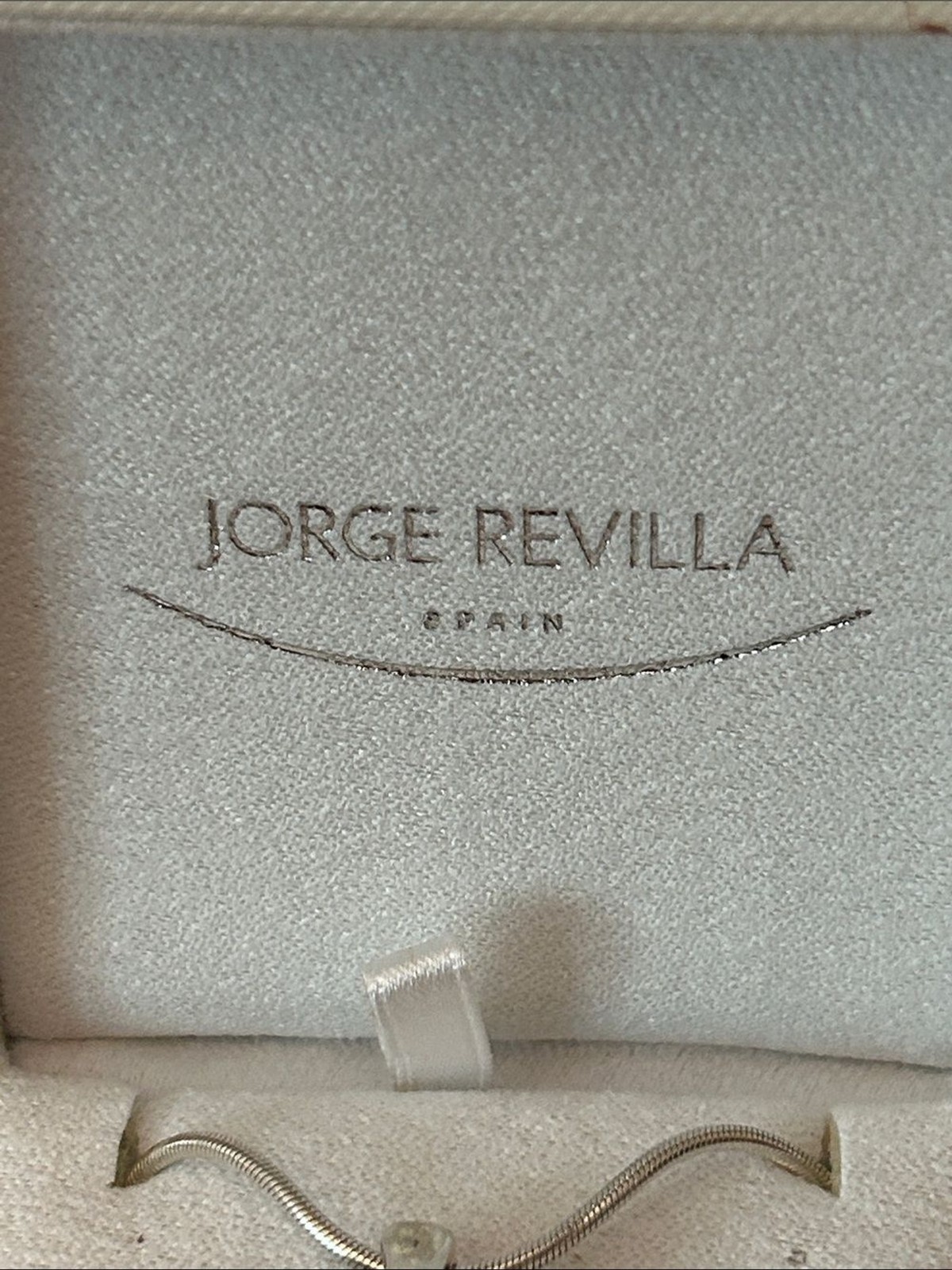 Jorge Revilla Spain 925 Sterling Silver Y Necklace Floral Drop Pendant