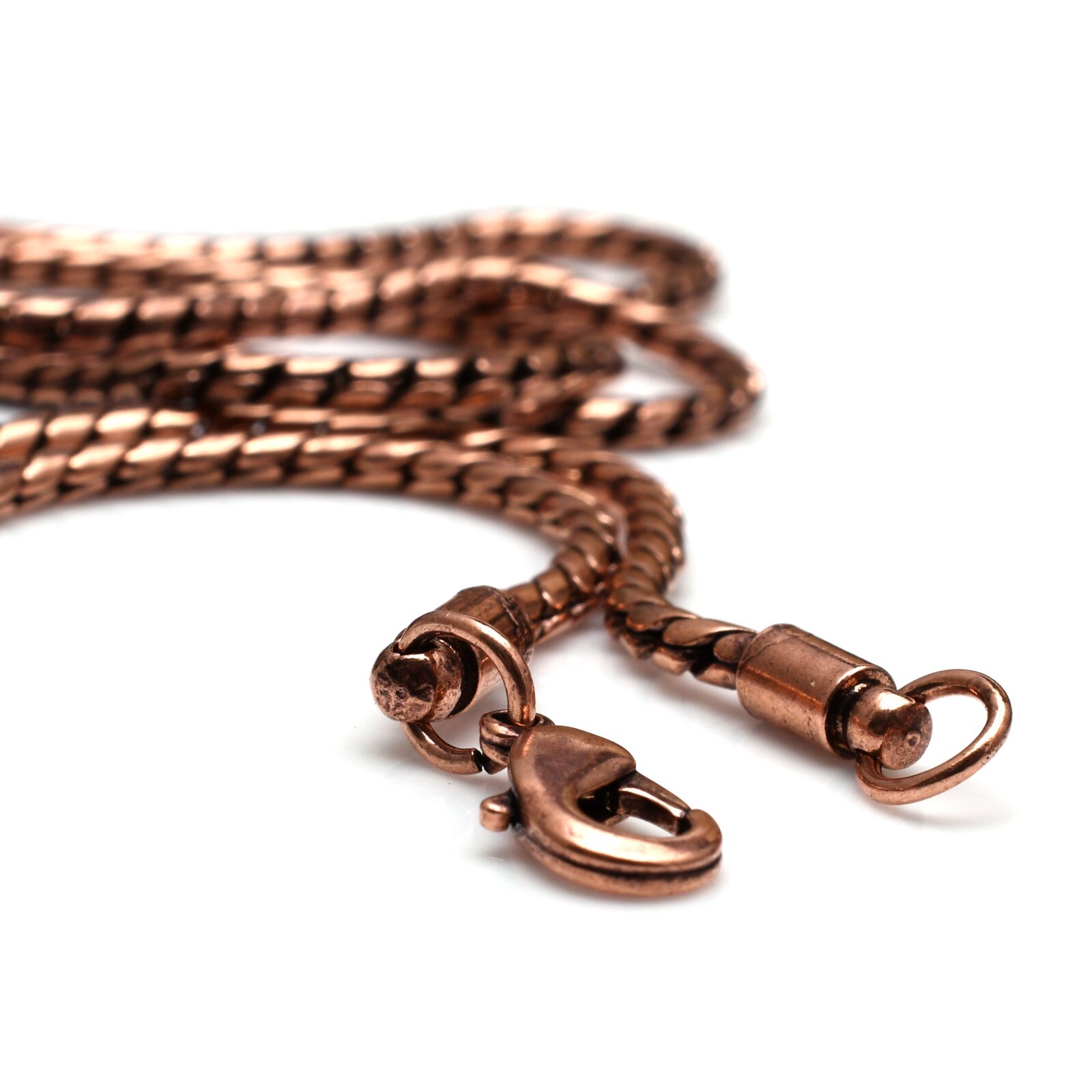 Pure Copper Wheat Viking jewelry 100% Oxidized Copper Chain Necklace RJ-002