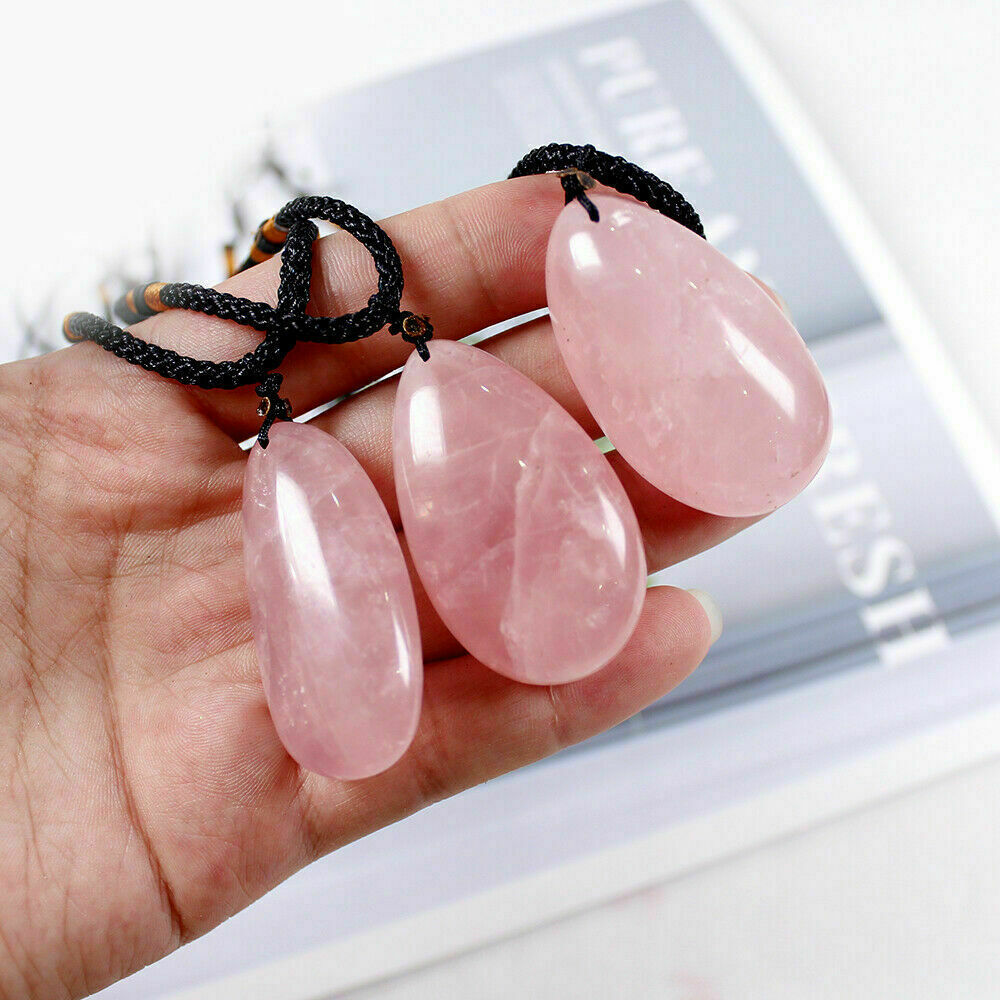 Pendulum Quartz Stone Pendant Chakra Healing Natural Crystal Gemstone Necklace