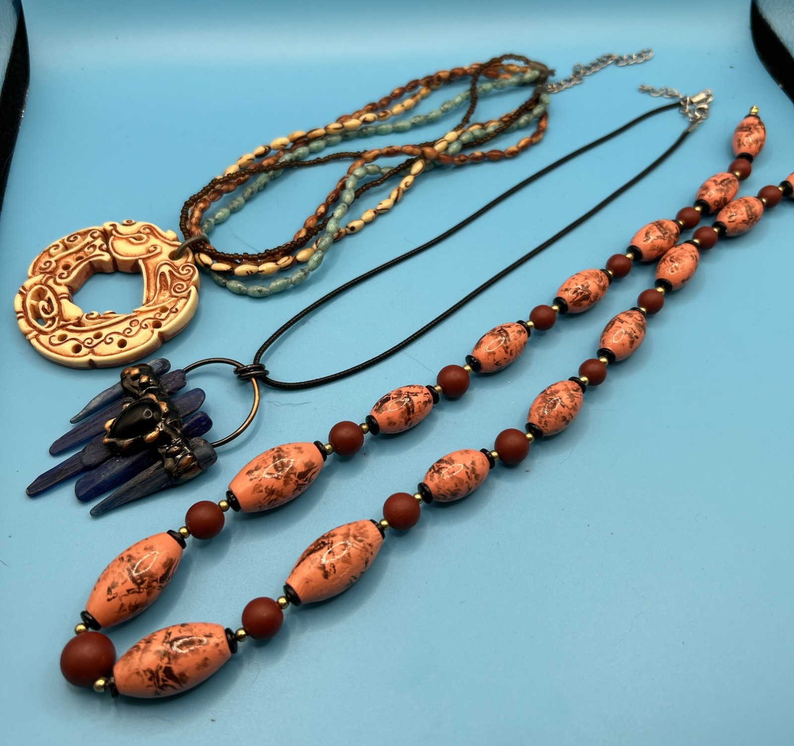 Lot Of 3 Unique Necklaces (See Description) Estate Jewelry