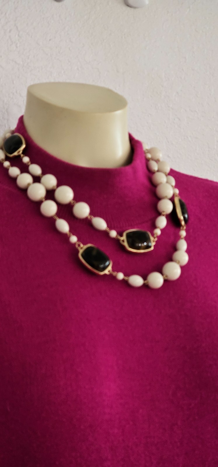 Two long pearl necklaces one Chicos and one unbranded in Excellent condition