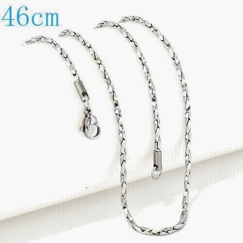 Stainless Steel Chain Diamond-Cuts Twisted Singapore 18″ Anti Tarnish 2.0mm New