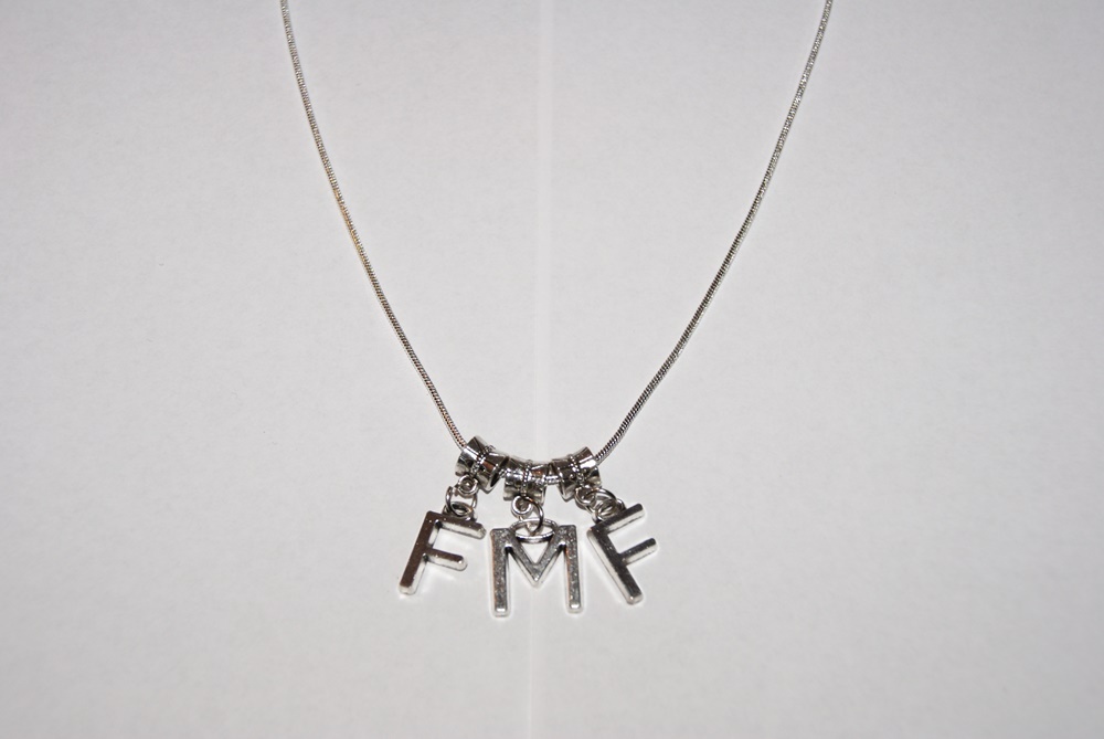 Hotwife ‘FMF’ Female Male Female Threesome Euro Necklace Fetish Lifestyle Letter