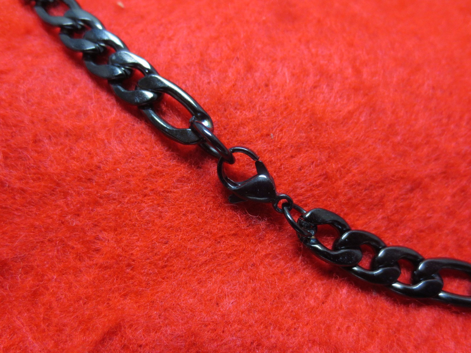 7″-60″ STAINLESS STEEL GOLD/SILVER/BLACK/PLATED 7MM FIGARO ROPE CHAIN NECKLACE