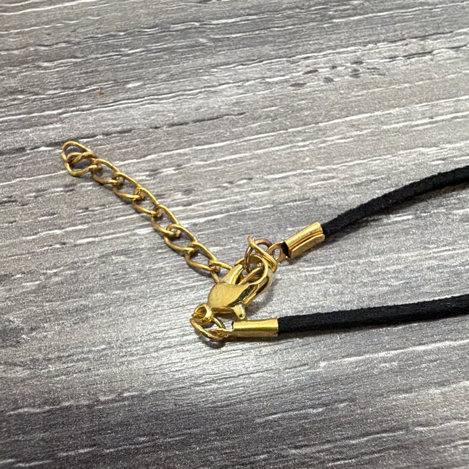 Murano Glass Signed Blue Gold Rectangle Charm Pendant Cord Necklace Italy