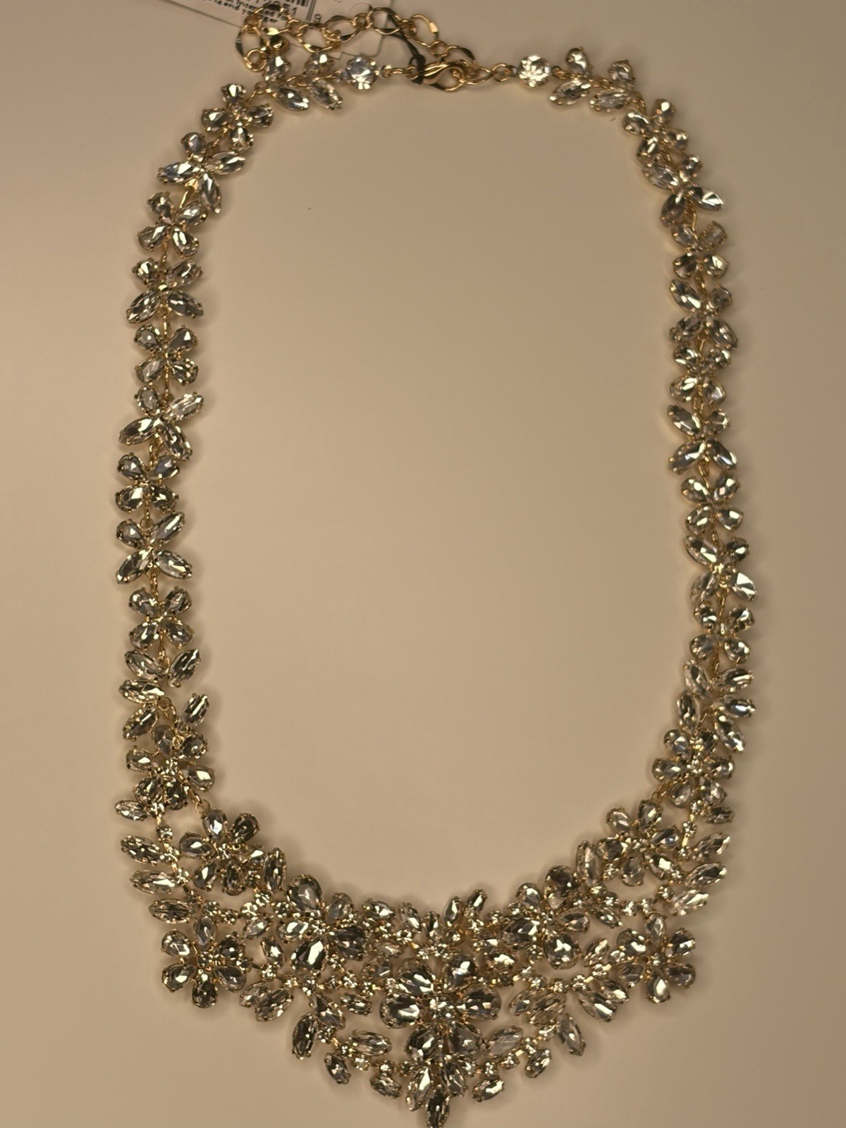 Cezanne | Floral Gold & Crystal necklace | Bridal Chic | Elegant Design | Gala
