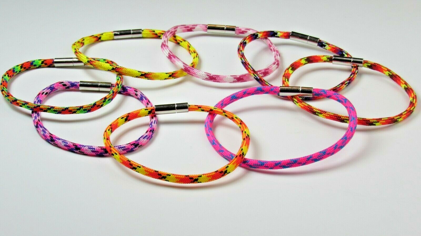 Braided Choker Necklaces Bracelets Anklets Silver SS Bayonet Clasp Lightweight