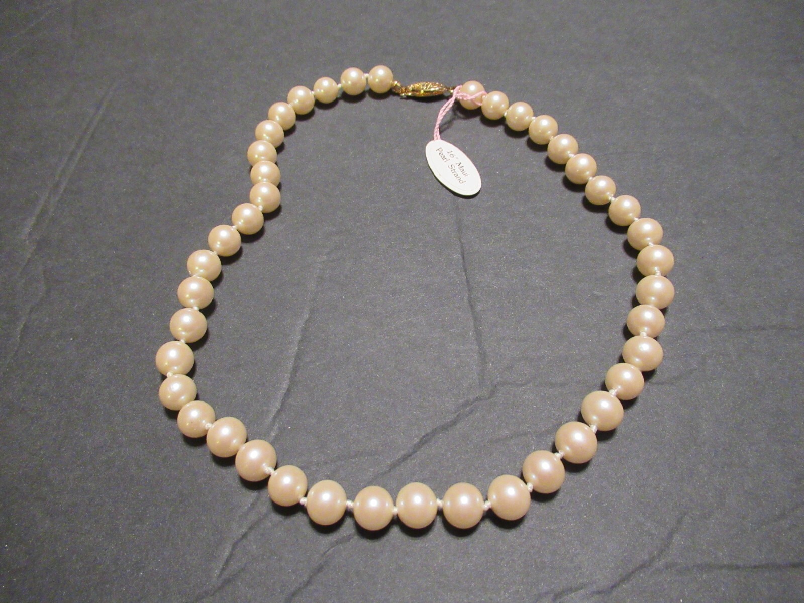 Vintage Maui Pearl Strand Necklace 16″ Child or Adult Choker New Old Stock