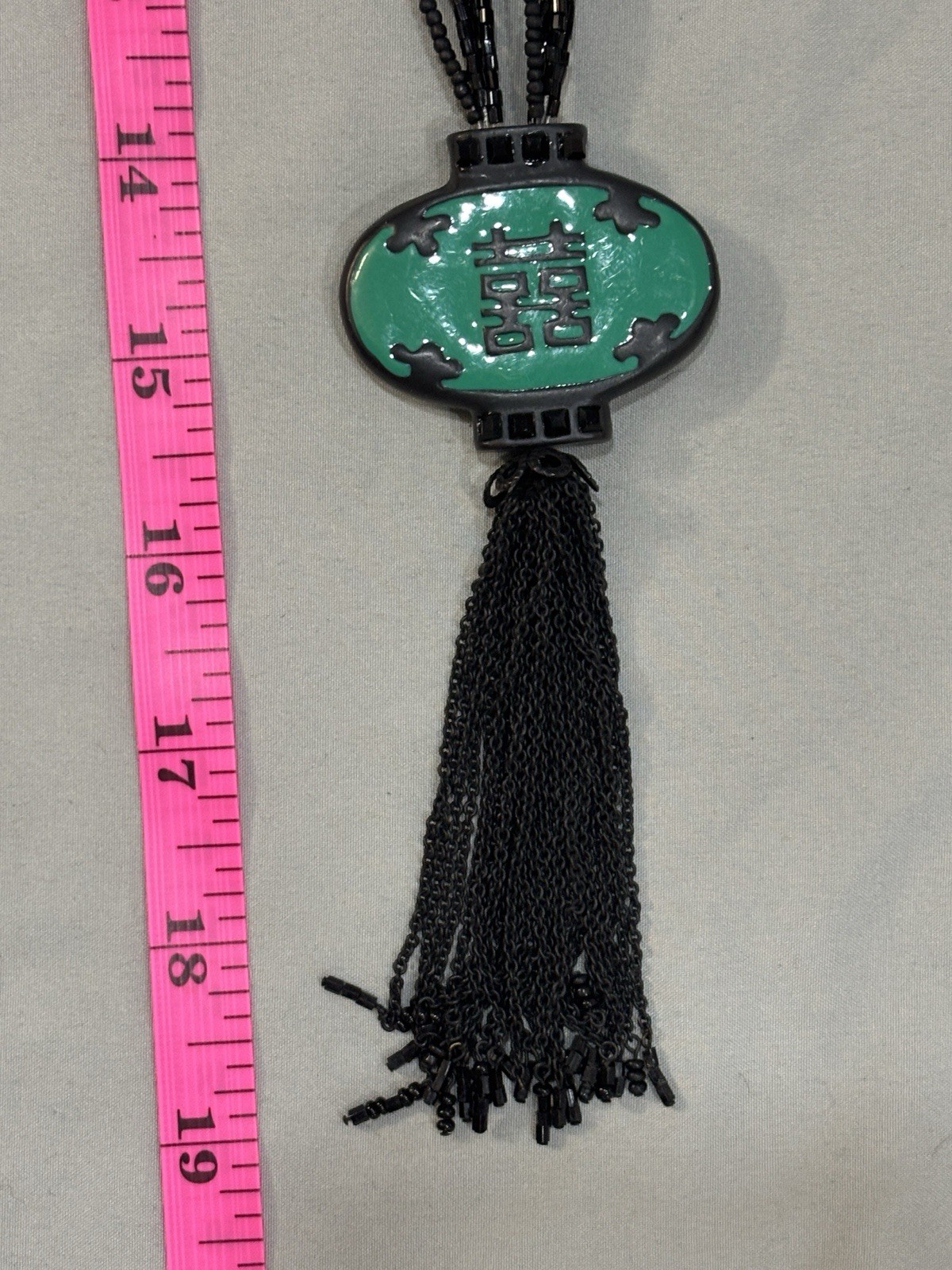 Vintage Chico’s Green Pendant Statement Piece