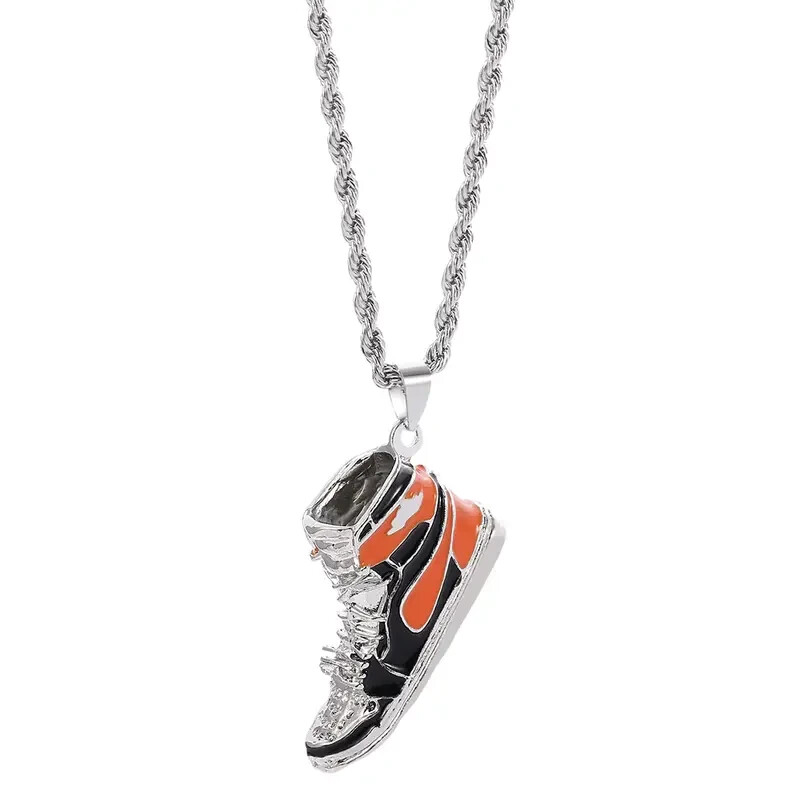 Nike Air Jordan 1 Necklace and Pendant Orange Color