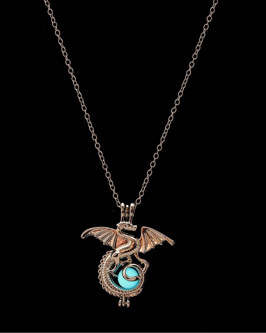 AlterImage Majestic Medieval Dragon Glow In The Dark Necklaces Set of 3 Luminous