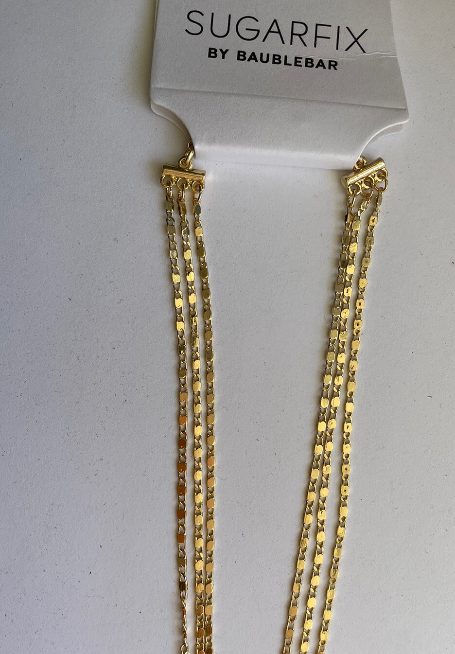 SUGARFIX by BaubleBar Layered Y-Chain Necklace – Gold