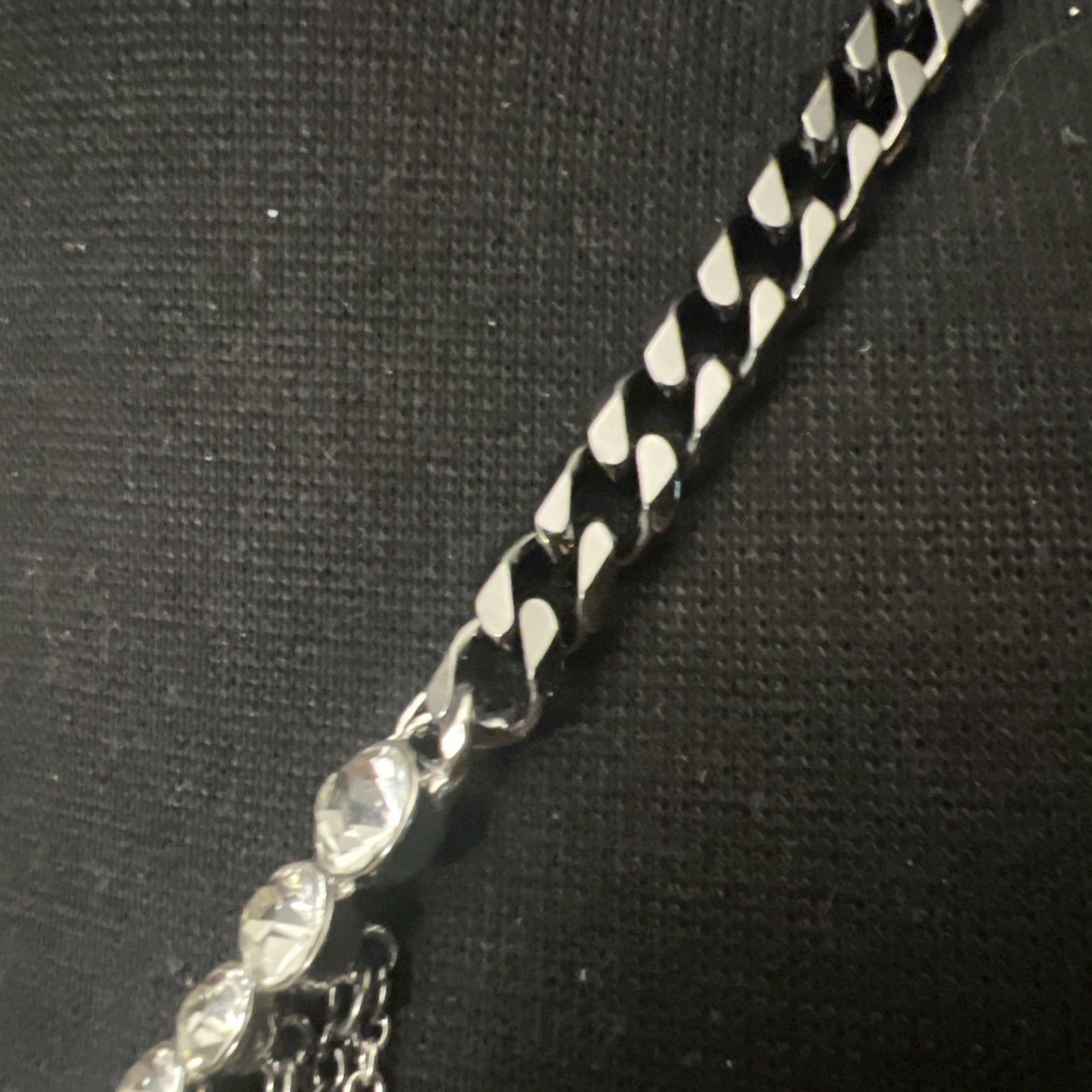Betsey Johnson Spider Web Necklace Spooky Halloween Crystals NEW HTF Statement