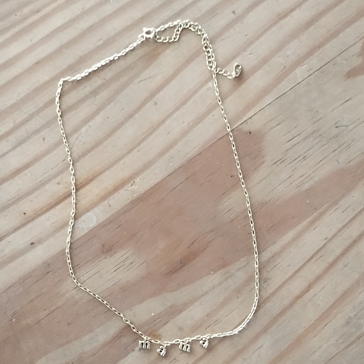 A New Day 14k Gold Dipped Initial Pendant & Heart Charm Necklaces(4) Total NEW!